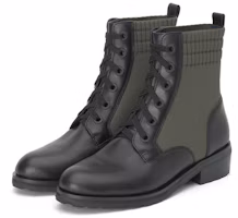Lookbook (W) Joypeace 'Sepatu Boots Martin Pendek Kulit Hitam Hijau Patchwork' JZPZNX56DU1DD0