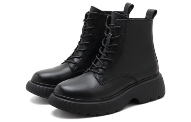 Lookbook (W) Joypeace 'Boot Kulit Hitam Tebal Gaya British Martin' 09-76DD1