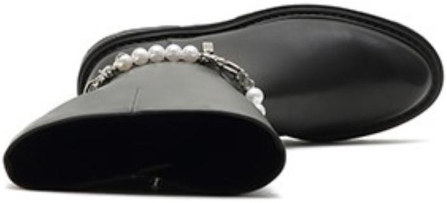 (W) Joypeace 'Botas Altas de Cuero con Cadena y Perla Negra' YPU55DC2 Lookbook (W) Joypeace 'Botas Altas de Cuero con Cadena y Perla Negra' YPU55DC2