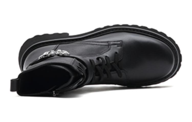 Lookbook (W) Joypeace 'British Glam Sepatu Martin Boot Hitam Bertabur Kristal' YQB48DZ2