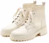 Sizing (W) Joypeace 'Botas Plataforma de Cuero Británico' YQB22DD1