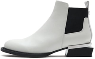 (Women) Joypeace 'British Minimalist Leather Geometric Heel Chelsea Boots' YUJ26DD2 (Women) Joypeace 'British Minimalist Leather Geometric Heel Chelsea Boots' YUJ26DD2