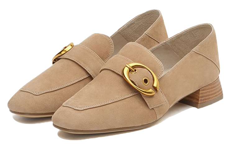 (W) Joypeace 'British Style Velvet Loafers - Coffee' 圖 4