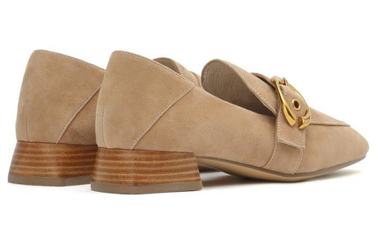 (W) Joypeace 'British Style Velvet Loafers - Coffee' 圖 5