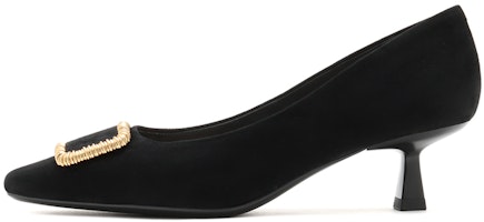 (Women) Joypeace 'Cashmere Leather Retro High Heels Black' JZPYSD07DU1CQ1 (Women) Joypeace 'Cashmere Leather Retro High Heels Black' JZPYSD07DU1CQ1