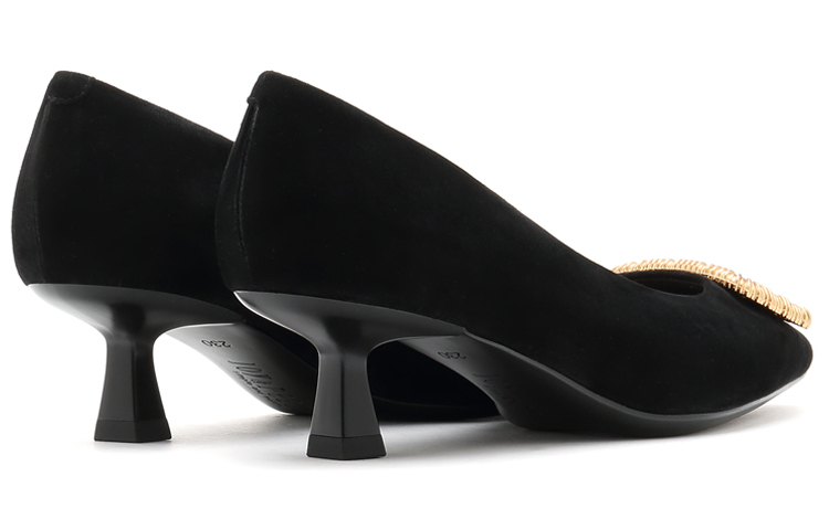 Shop (W) 조이피스 '캐시미어 가죽 레트로 하이힐 블랙' JZPYSD07DU1CQ1