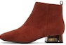 Buy (W) Joypeace Botas Tobilleras Tacón Cristal Marrón-Rojo JZPZW322DS1DD0