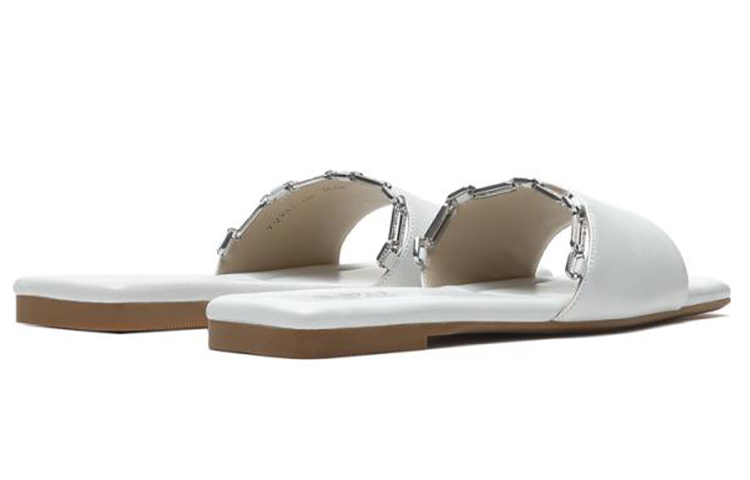 Shop (W) Joypeace 'Sandal Rata Berlian Rantai Delicate Putih' JZPYQV03DA1BT1