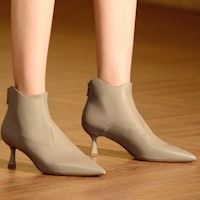 (W) Joypeace Bota Elegante de Cuero de Oveja con Punta Fina y Tobillera. YVA30DD3 Details for (W) Joypeace Bota Elegante de Cuero de Oveja con Punta Fina y Tobillera. YVA30DD3