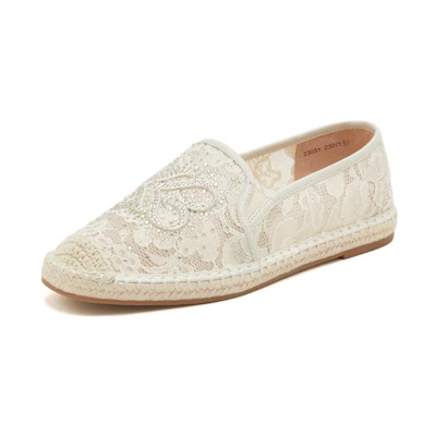 (W) Joypeace 'Embroidered Lace with Rhinestones'