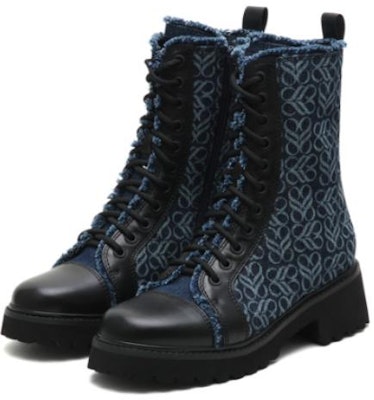 (Women) Joypeace 'Infinity Series Retro Spliced Martin Boots Blue' YQB46DZ2 Order (Women) Joypeace 'Infinity Series Retro Spliced Martin Boots Blue' YQB46DZ2