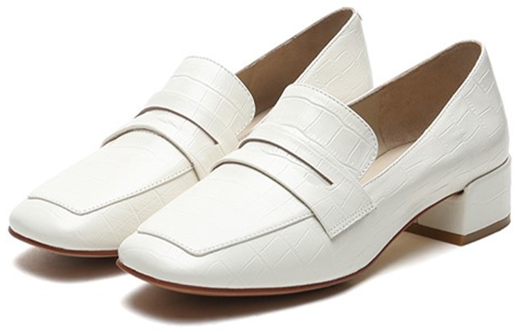 Lookbook (W) Joypeace 象牙色厚底时尚乐福鞋 J4NJ53-6DD1AA1