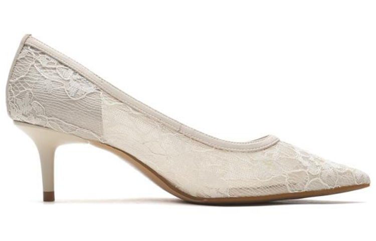 (W) Joypeace 'Lace Cutout High Heels - Beige' 圖 2