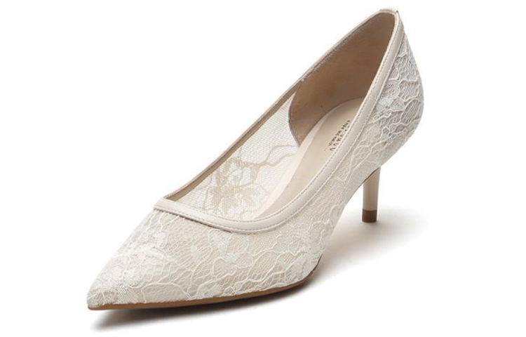 (W) Joypeace 'Lace Cutout High Heels - Beige' 圖 3