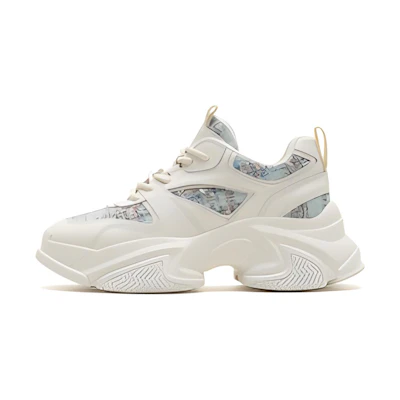 (W) Joypeace 'Leather Patchwork Chanel-Inspired Dad Shoe'