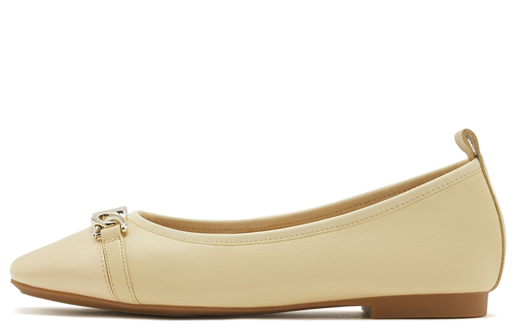 (Women) Joypeace 'Leather Square Toe Flat Casual' YVE01AQ3