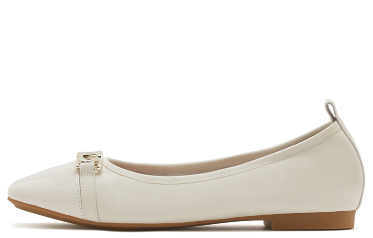 Details for (Women) Joypeace 'Leather Square Toe Flat Casual' YVE01AQ3