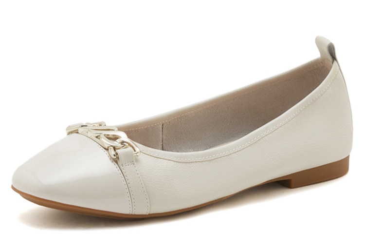 Sizing (Women) Joypeace 'Leather Square Toe Flat Casual' YVE01AQ3