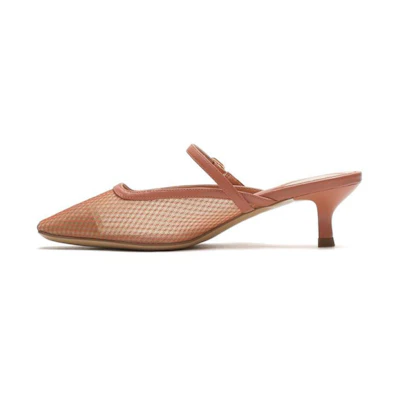 (W) Joypeace 'Orange Ankle-Strap Heels'