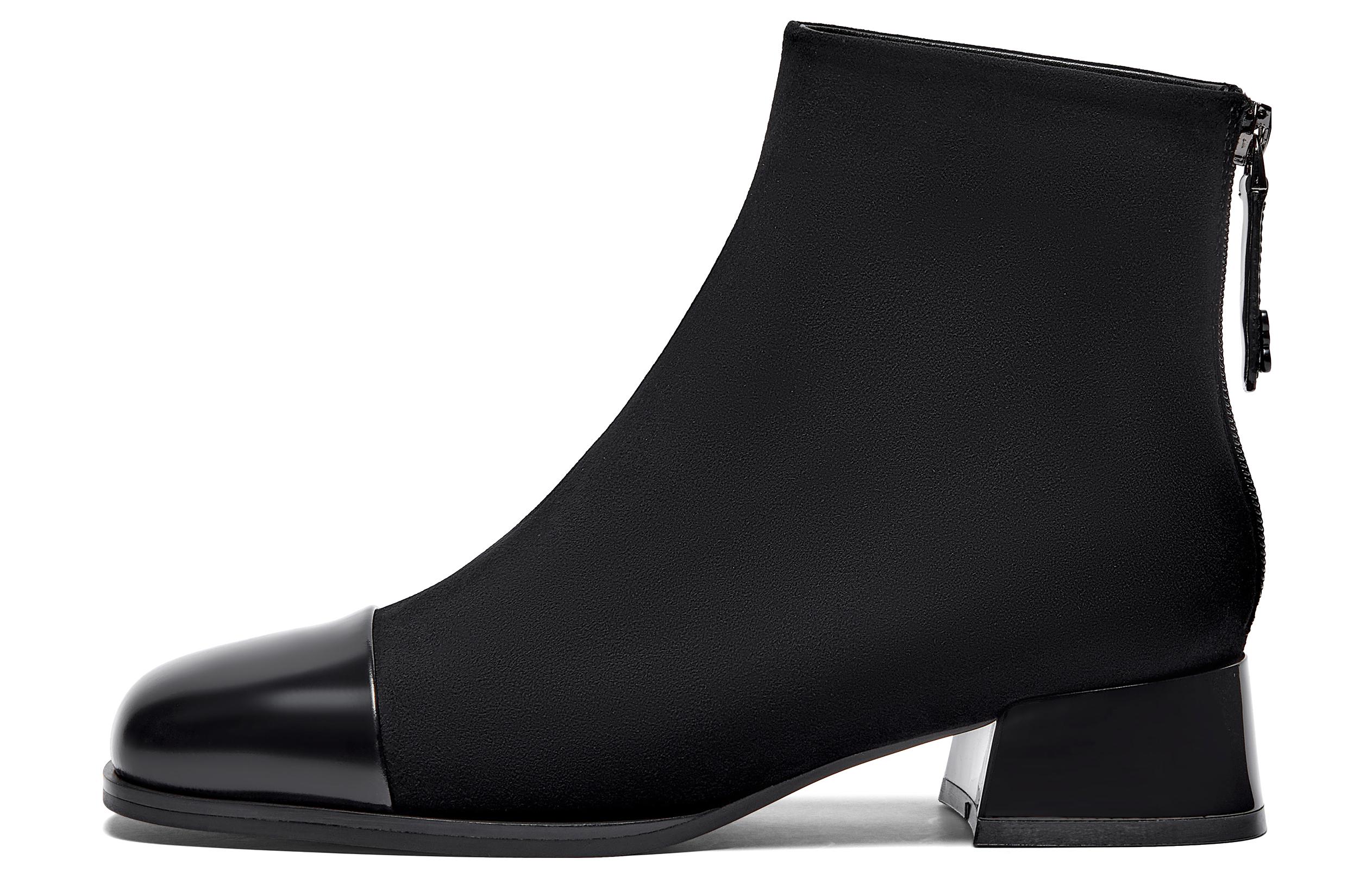 Purchase (W) ジョイピース「パッチワーク エラスティック アンクルブーツ 4cm」 36Z08DD3