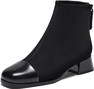 (W) Joypeace 'Boot Tumit Buku Lali Anjal Corak Tampal 4cm' 36Z08DD3 Details for (W) Joypeace 'Boot Tumit Buku Lali Anjal Corak Tampal 4cm' 36Z08DD3