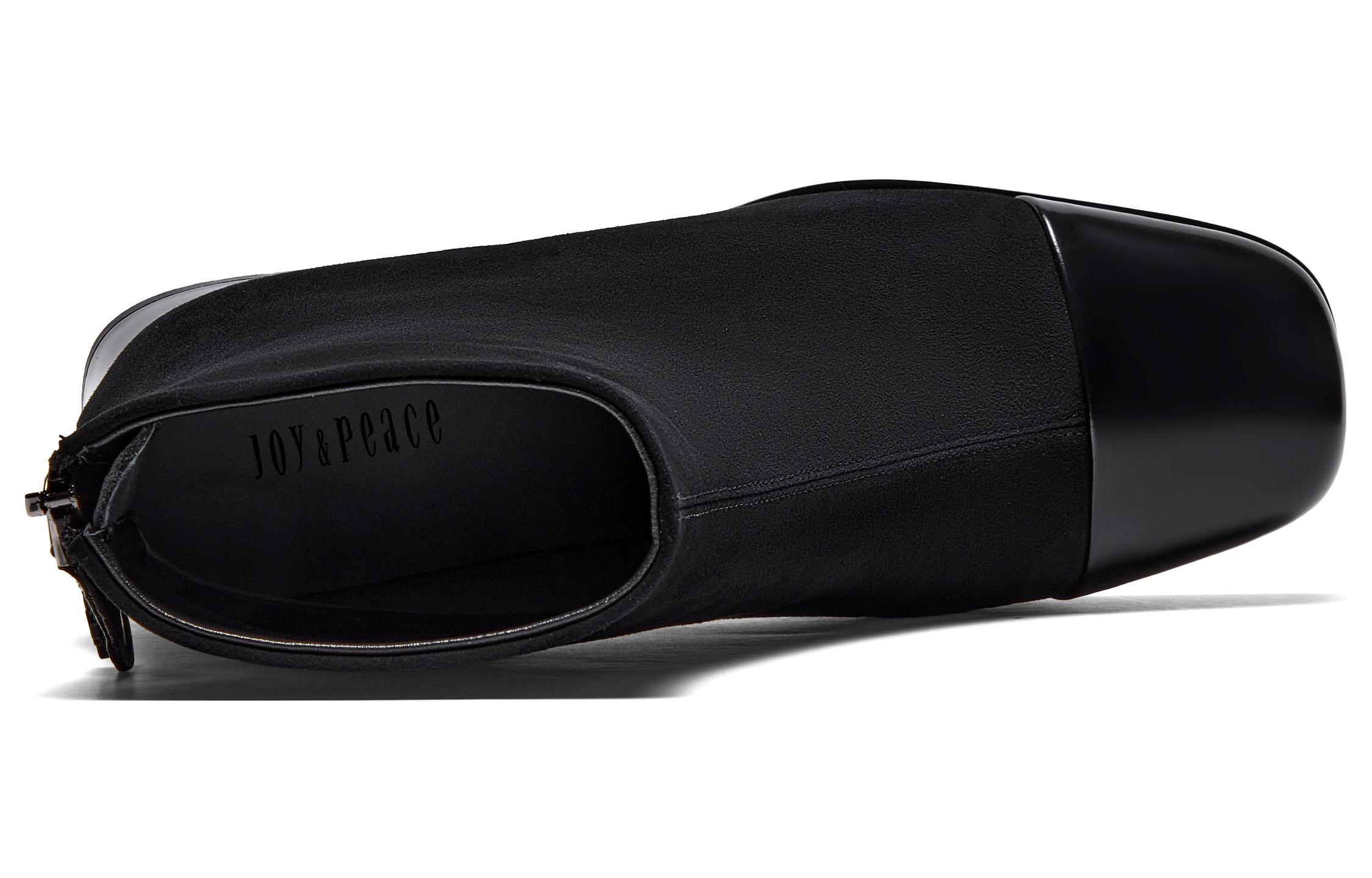 Sizing (W) ジョイピース「パッチワーク エラスティック アンクルブーツ 4cm」 36Z08DD3