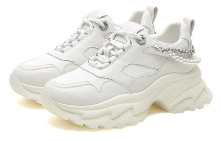 Shop (W) Joypeace「珍珠鍊條透氣潮流老爹鞋」 06262CM2