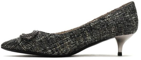 (Women) Joypeace 'Pointed Toe Chanel-Inspired High Heels Grey Gold' JZPZKY50DP1AQ1 (Women) Joypeace 'Pointed Toe Chanel-Inspired High Heels Grey Gold' JZPZKY50DP1AQ1