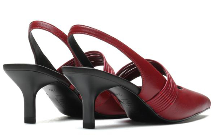 (W) Joypeace 'Red Black Peep-Toe Heels' 圖 4