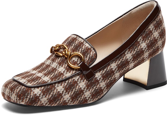 (Women) Joypeace 'Retro British Plaid Chunky Heel' YWH02CA3 Order (Women) Joypeace 'Retro British Plaid Chunky Heel' YWH02CA3