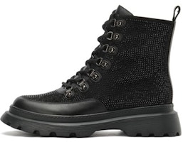 (Women) Joypeace 'Rhinestone Studded Short Martin Boots - Black' JG6121-6DU1DD0 (Women) Joypeace 'Rhinestone Studded Short Martin Boots - Black' JG6121-6DU1DD0