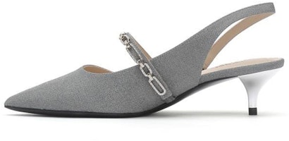 (Women) Joypeace 'Shiny Cat Heel Black Silver' JZPZKY47DU1AH1 (Women) Joypeace 'Shiny Cat Heel Black Silver' JZPZKY47DU1AH1