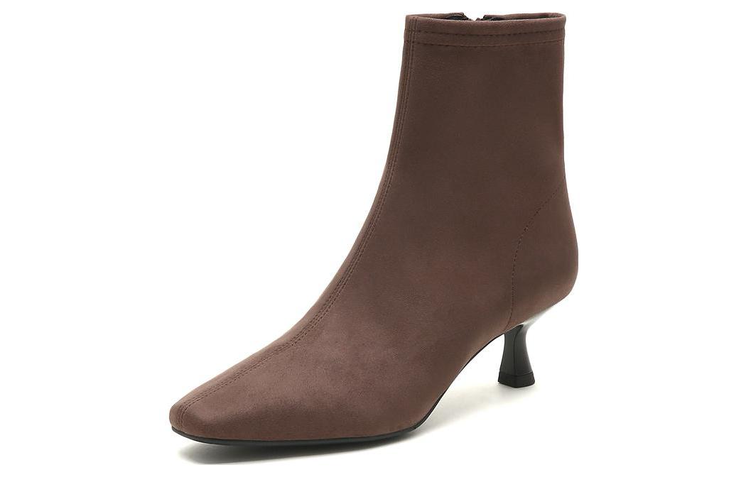 (Women) Joypeace 'Simple Fashion Brown Ankle Boot' YRS23DZ2