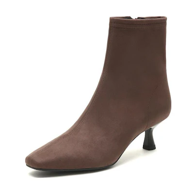 (W) Joypeace 'Simple Fashion Brown Ankle Boot'