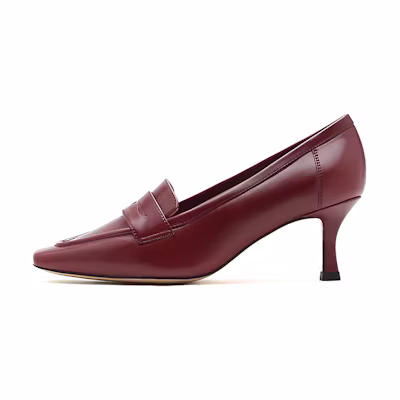 (W) Joypeace 'Simple Leather High Heels 6.5cm'