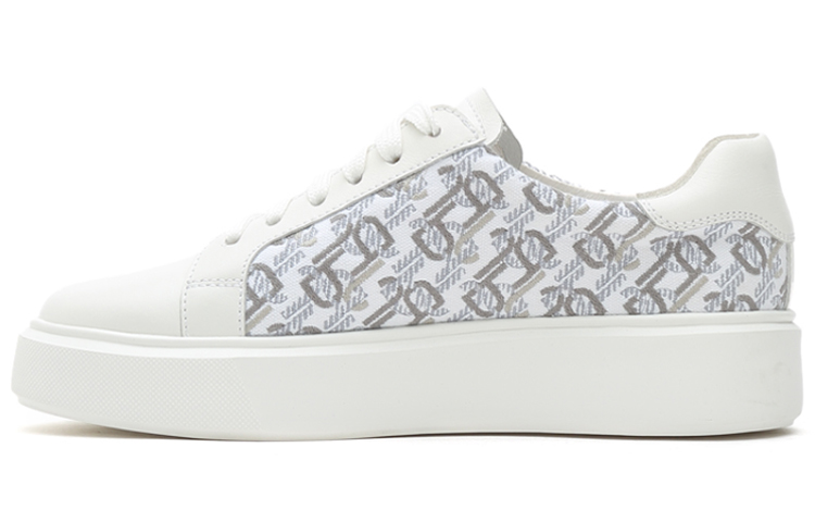 (W) Joypeace 'White Leather Sneakers'