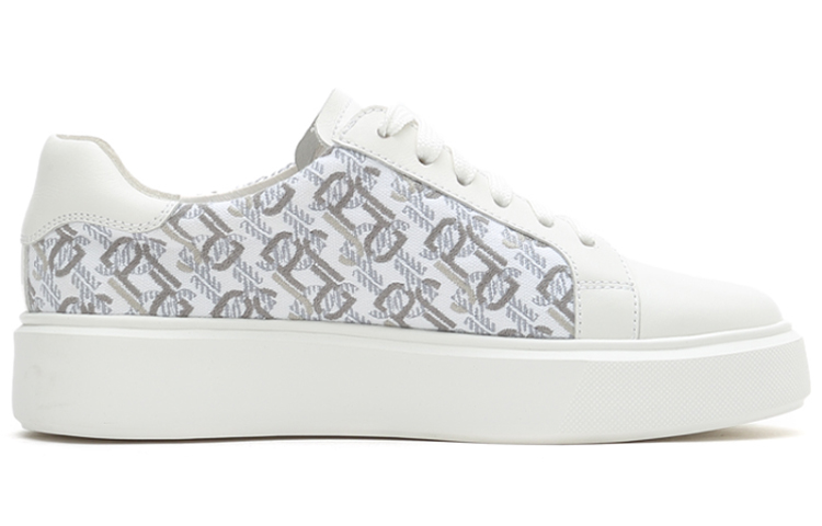 (W) Joypeace 'White Leather Sneakers' 圖 2