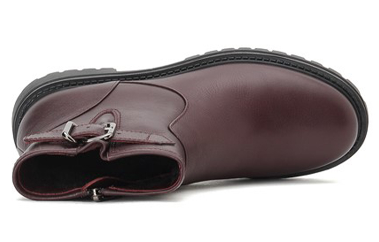 Lookbook (W) ジョイピース アンクルブーツ『バーガンディ フリース裏地』 J4NA9005DL7DD0