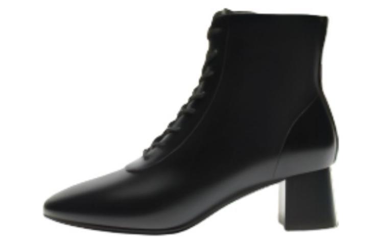 Cheap (Women) Joypeace Ankle Boots 'Black Leather' Y3523DD3
