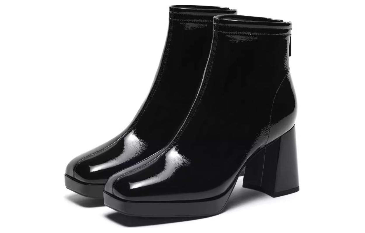 (W) Joypeace Ankle Boots 'Black Leather' 圖 4