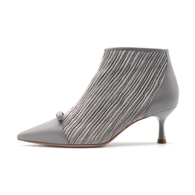 (W) Joypeace Ankle Boots 'Fabric Fashion Pointed-Toe'