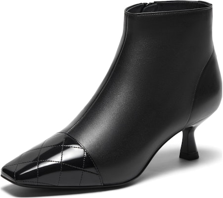 (W) Joypeace Sepatu Boot Pendek 'Kulit Hitam' YWX23DD3 Order (W) Joypeace Sepatu Boot Pendek 'Kulit Hitam' YWX23DD3