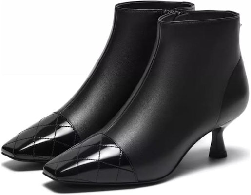 (W) Joypeace Sepatu Boot Pendek 'Kulit Hitam' YWX23DD3 Lookbook (W) Joypeace Sepatu Boot Pendek 'Kulit Hitam' YWX23DD3