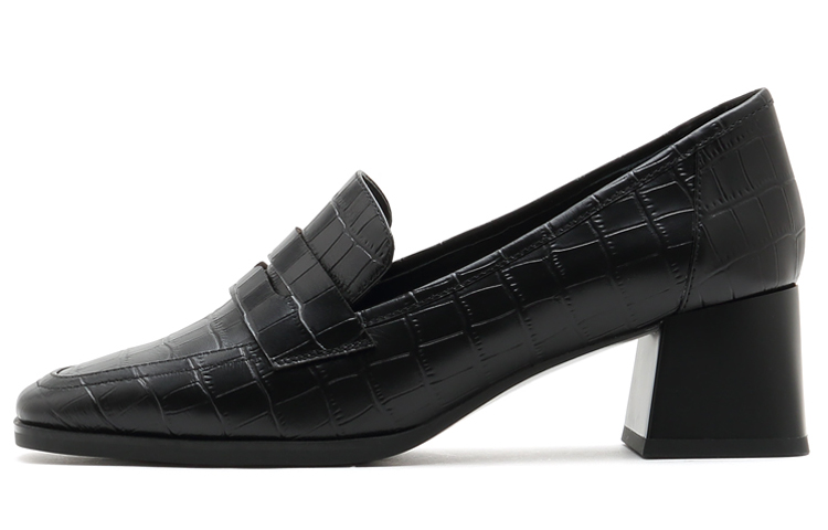 (Women) Joypeace Art Embossed Leather High Heels 'Black' JZPYRX02DU1CA1