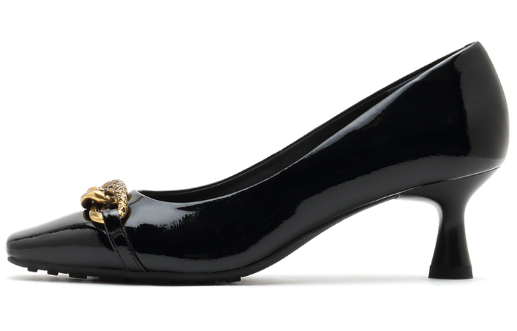 Buy (W) Joypeace Tacones Altos de Charol Artístico 'Negro' JZPYRS02DU1CQ1