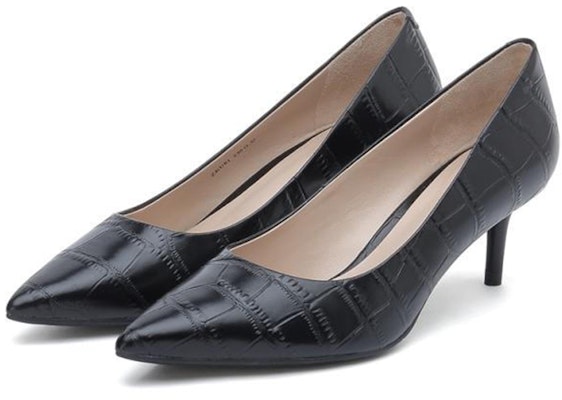 (Women) Joypeace Black 'Embossed Pointed Toe Stiletto' JZPZKU81DU1AQ1 Shop (Women) Joypeace Black 'Embossed Pointed Toe Stiletto' JZPZKU81DU1AQ1
