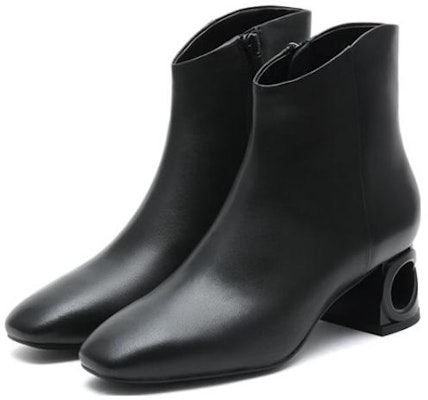 (Women) Joypeace Black 'Fashion Square Toe Block Heel Ankle Boot' ZC130DD2 Order (Women) Joypeace Black 'Fashion Square Toe Block Heel Ankle Boot' ZC130DD2