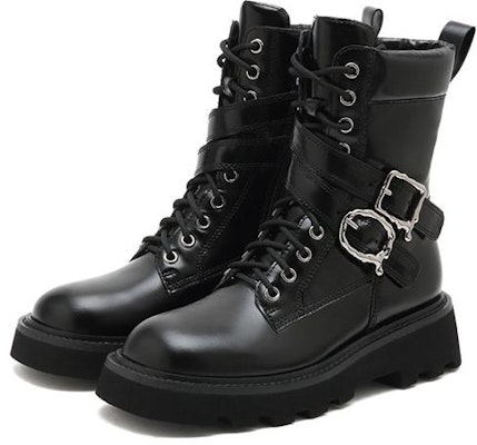 (W) Joypeace Boots 'Kulit Hitam Biker' YUO21DZ2 Order (W) Joypeace Boots 'Kulit Hitam Biker' YUO21DZ2