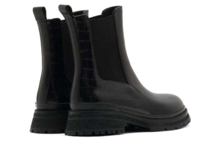 Shop (W) Joypeace 經典鱷魚壓紋切爾西靴 108-7DZ1