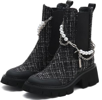 (Women) Joypeace Chelsea Boots 'Classic Plaid Fashion Square Toe' YTS24DZ2 Sizing (Women) Joypeace Chelsea Boots 'Classic Plaid Fashion Square Toe' YTS24DZ2